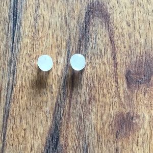 Authentic Faceted Quartz stone plug earrings